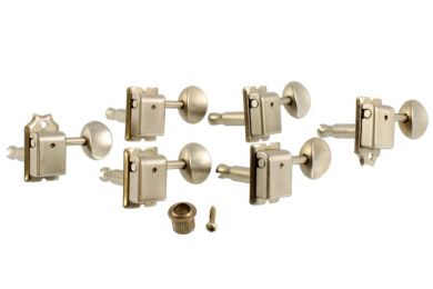 Gotoh 6-in-line Staggered Vintage Keys Aged Nickel Oulu