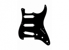 Black 1-Ply Pickguard for Stratocaster