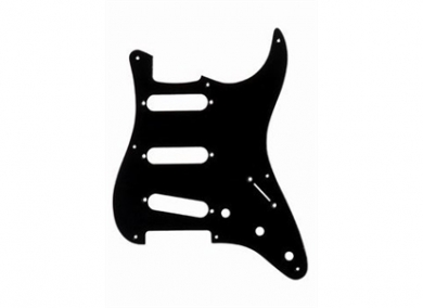 Black 1-Ply Pickguard for Stratocaster